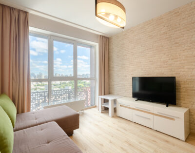 Cozy apartment on13th floor in residentinal complex ‘Kvartet’