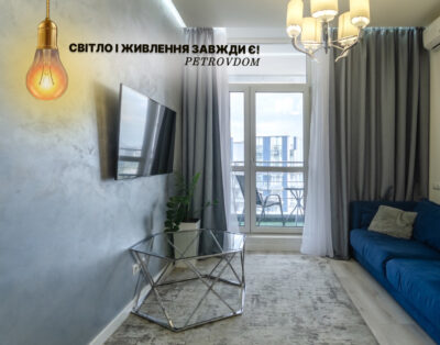 Apartment on the 21th floor with city view in RC “Central park”
